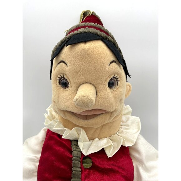 Folkmanis Plush Full Body Pinocchio VTG Hand Puppet with Growing Nose 31 in - Picture 5 of 10
